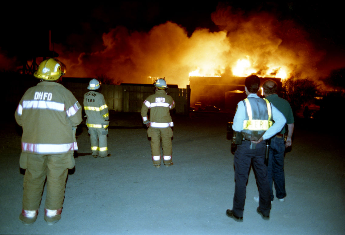 Fire at Old Tucson